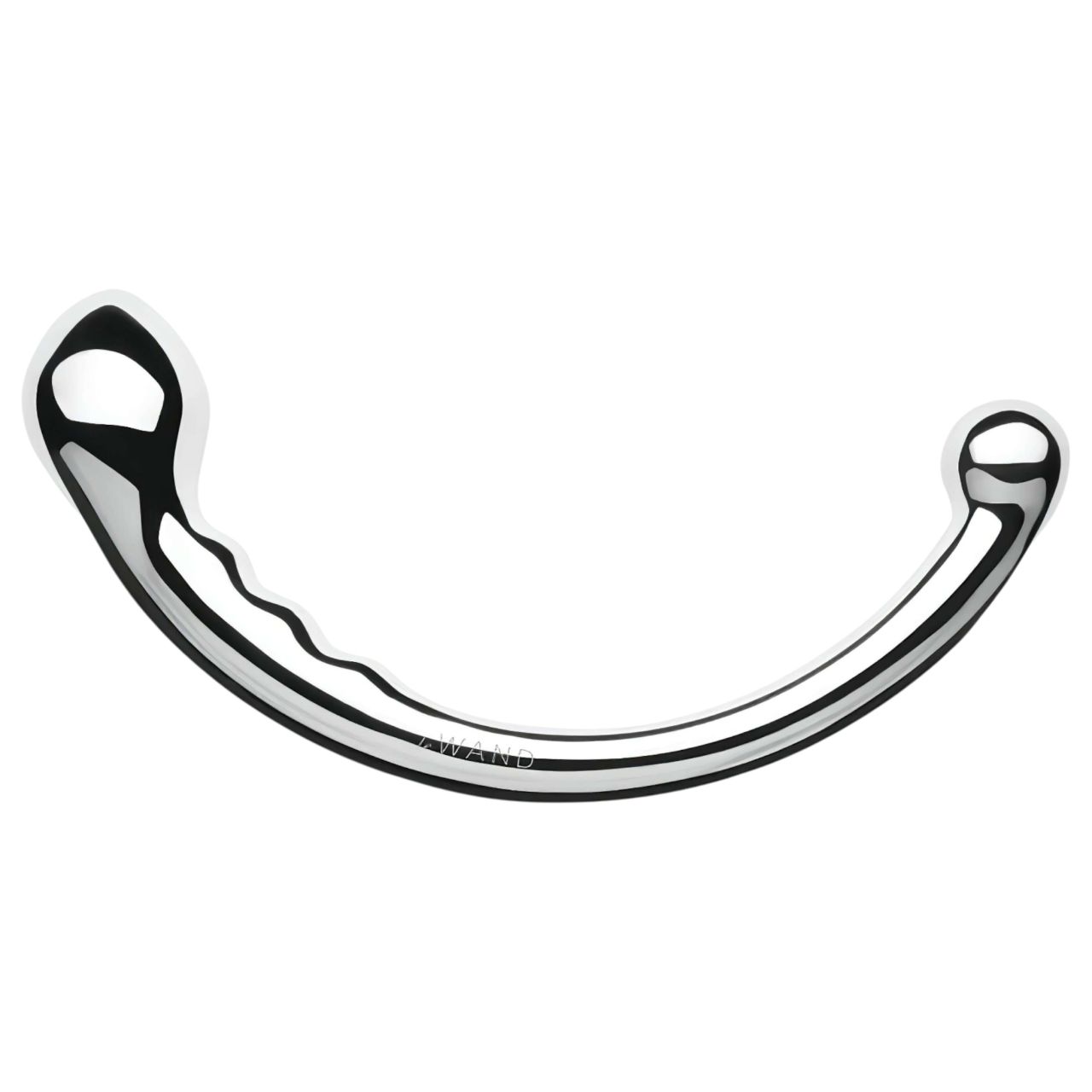 Le Wand - kétvégű rozsdamentes acél dildó (ezüst)