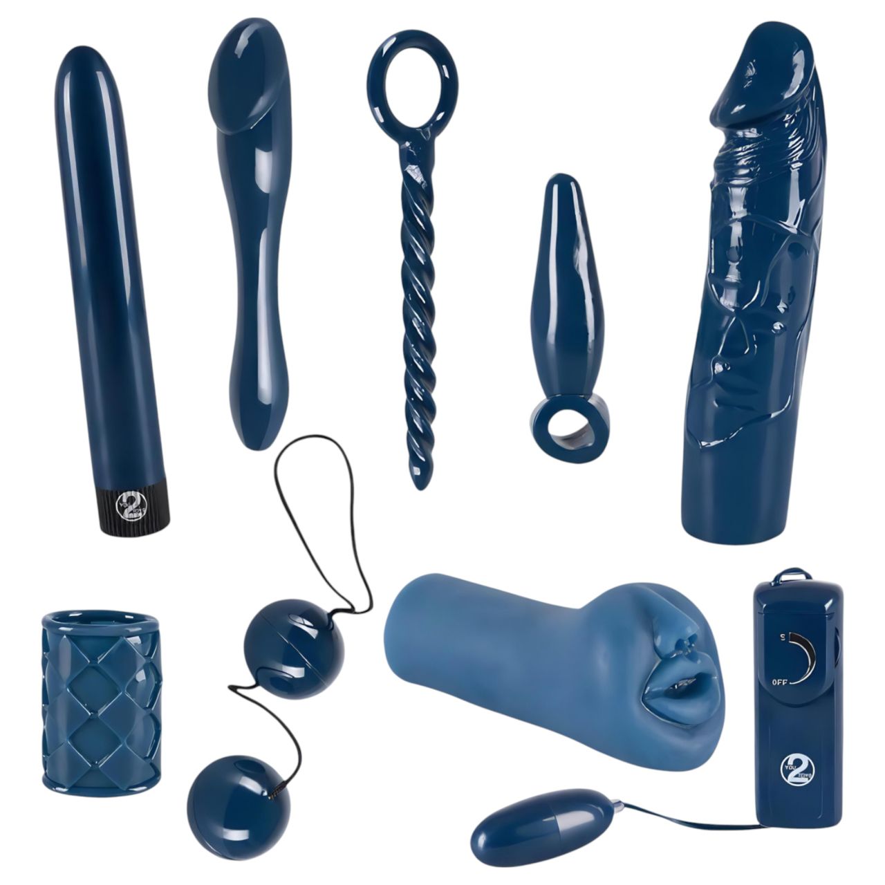 You2Toys - Midnight Blue - vibrátoros készlet (9 részes) You2Toys - Midnight Blue - vibrátoros készlet (9 részes)
