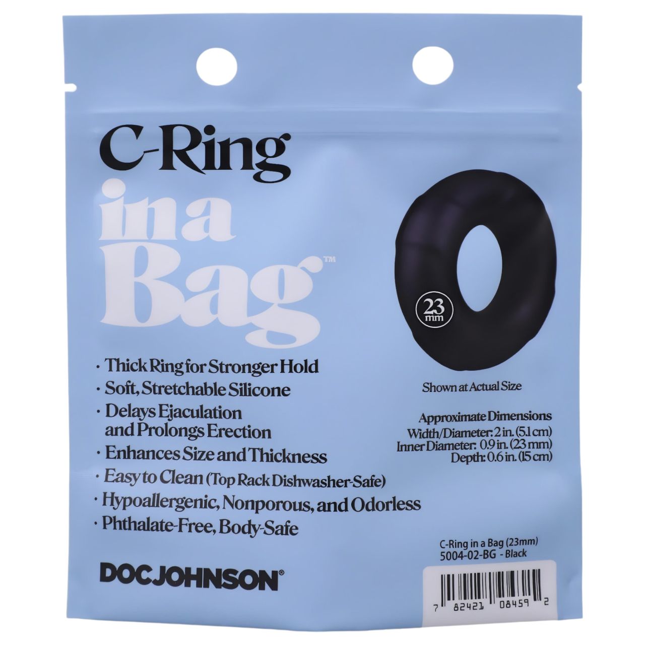 Doc Johnson C-Ring - szilikon péniszgyűrű (fekete) Doc Johnson C-Ring - szilikon péniszgyűrű (fekete)