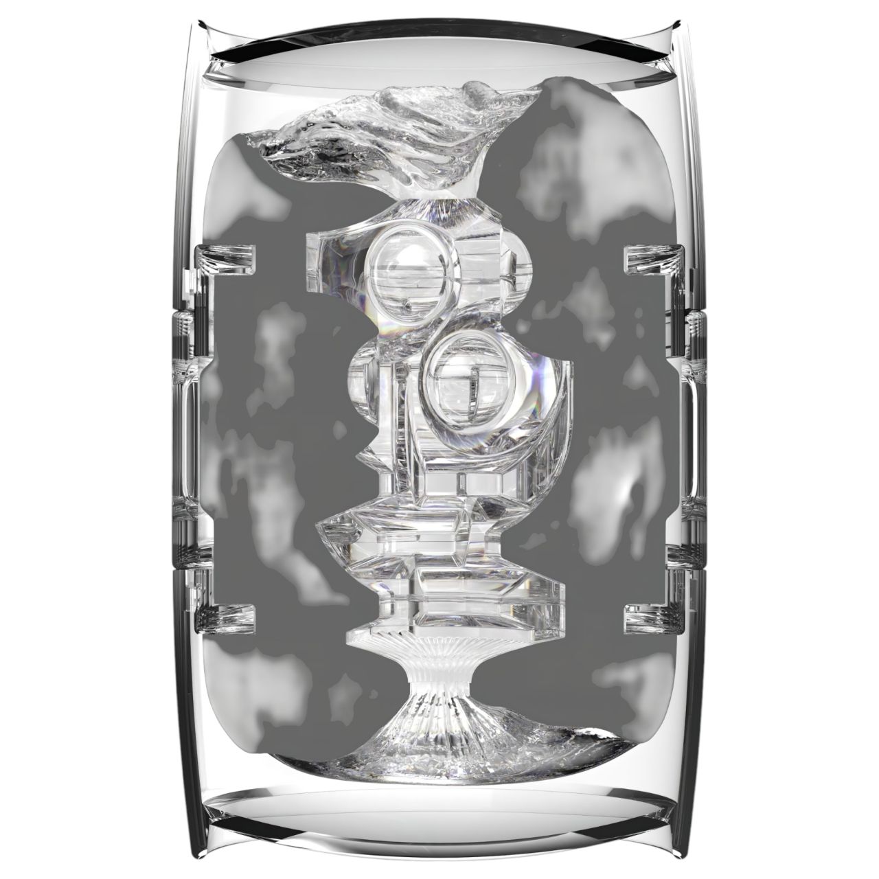 / Fleshlight Quickshot Autumn Falls - utazó maszturbátor (átlátszó)