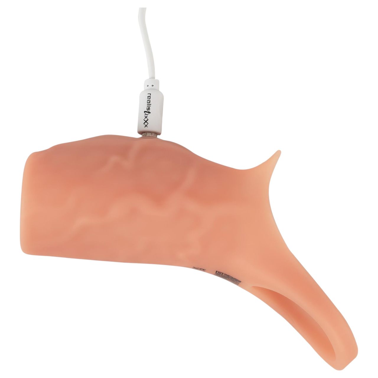 Realistixxx - nyitott, vibrációs péniszköpeny (natúr) Realistixxx - nyitott, vibrációs péniszköpeny (natúr)