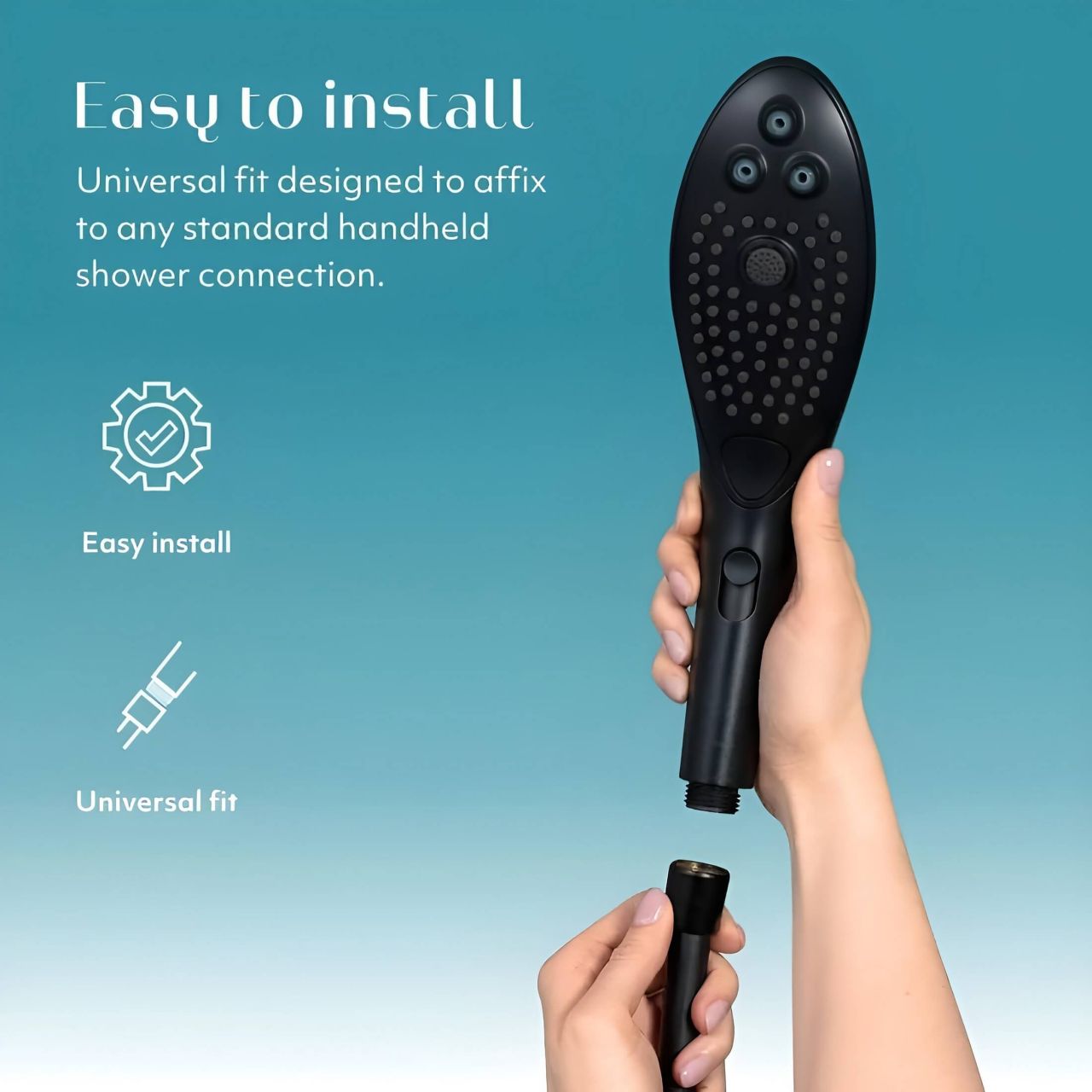 Womanizer Wave - masszírozó zuhanyfej (fekete) Womanizer Wave - masszírozó zuhanyfej (fekete)