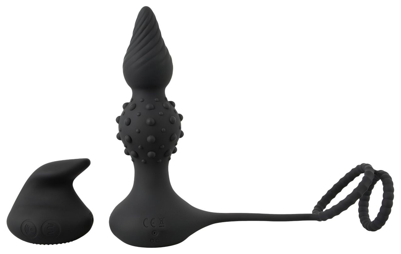 Rebel 2in1 - akkus, rádiós anál vibrátor péniszgyűrűvel (fekete) Rebel 2in1 - akkus, rádiós anál vibrátor péniszgyűrűvel (fekete)