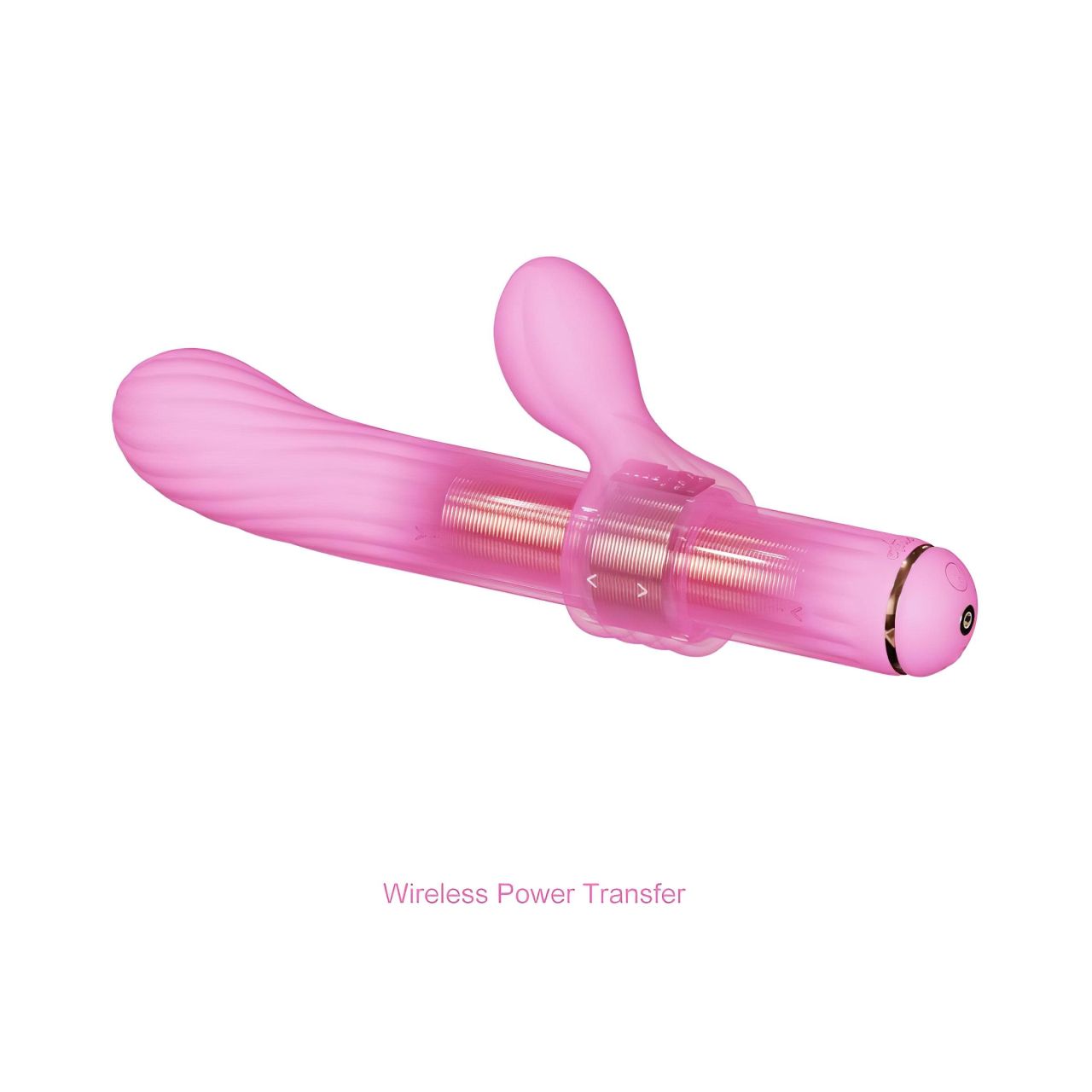 Magic Stick - vibrátor, cserélhető feltétekkel (pink)