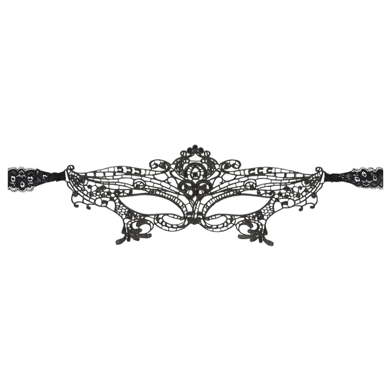 Cottelli - Hímzett, csipke hatású szemmaszk (fekete) Cottelli - Hímzett, csipke hatású szemmaszk (fekete)