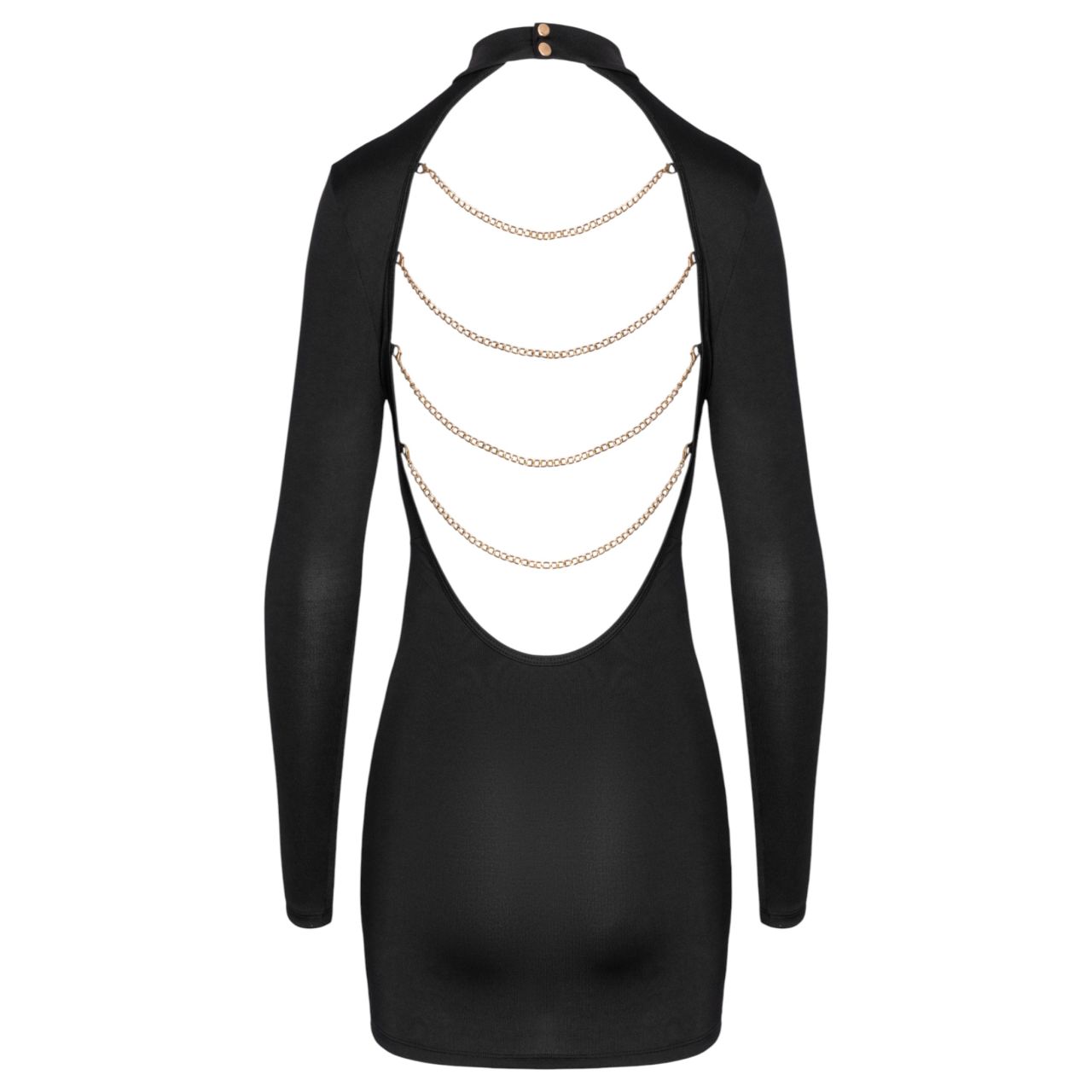 Cottelli - nyitott hátú, láncos miniruha (fekete) Cottelli - nyitott hátú, láncos miniruha (fekete)
