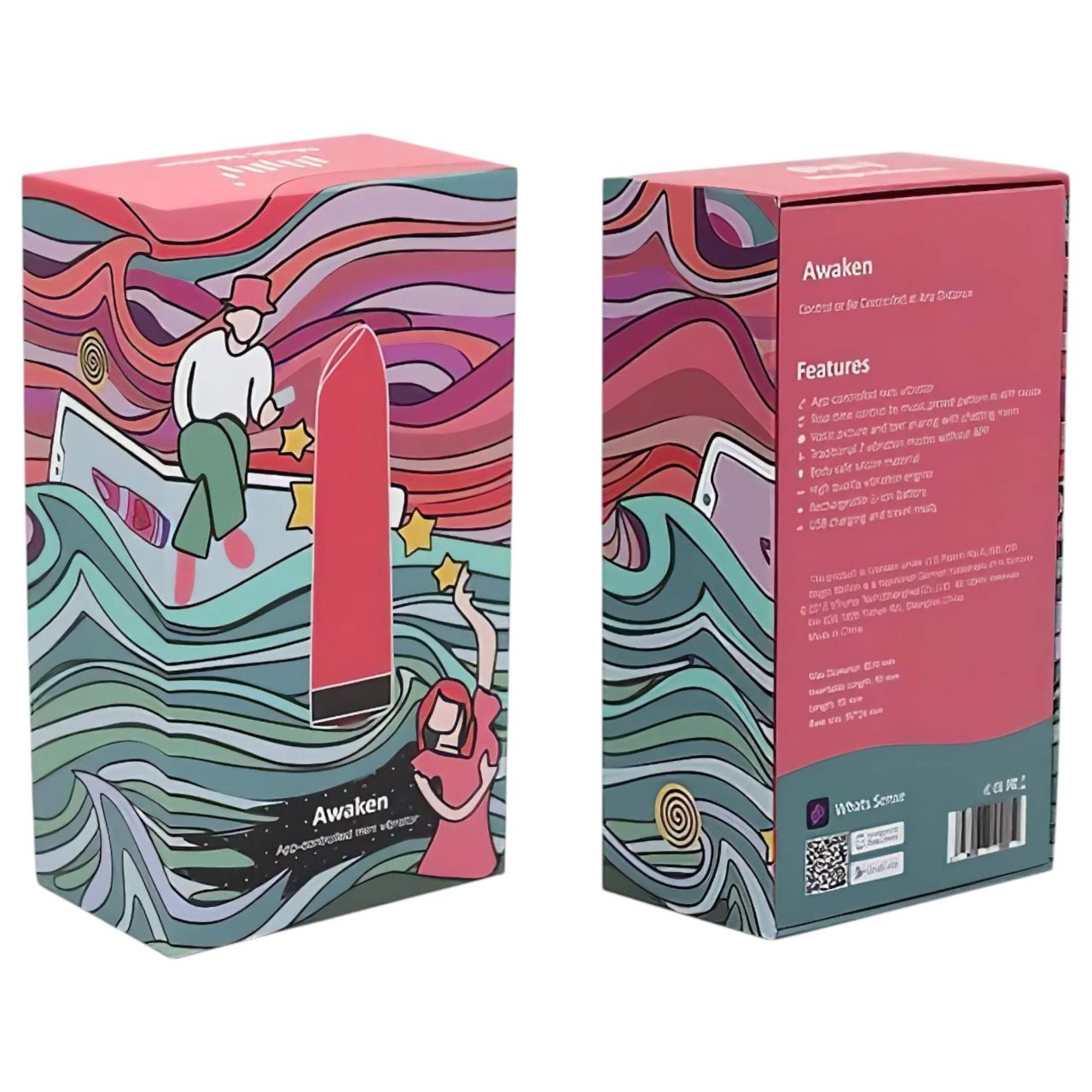 Magic Motion Awaken - okos, akkus mini rúdvibrátor (piros) Magic Motion Awaken - okos, akkus mini rúdvibrátor (piros)