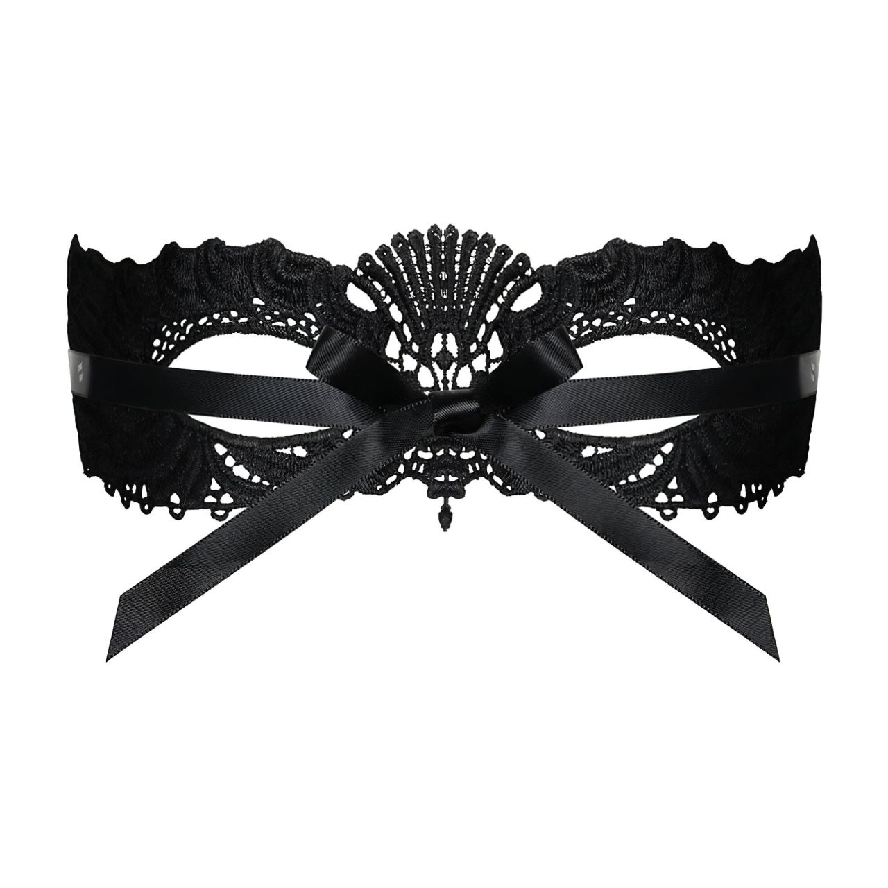 Obsessive - hímzett velencei maszk (fekete) Obsessive - hímzett velencei maszk (fekete)