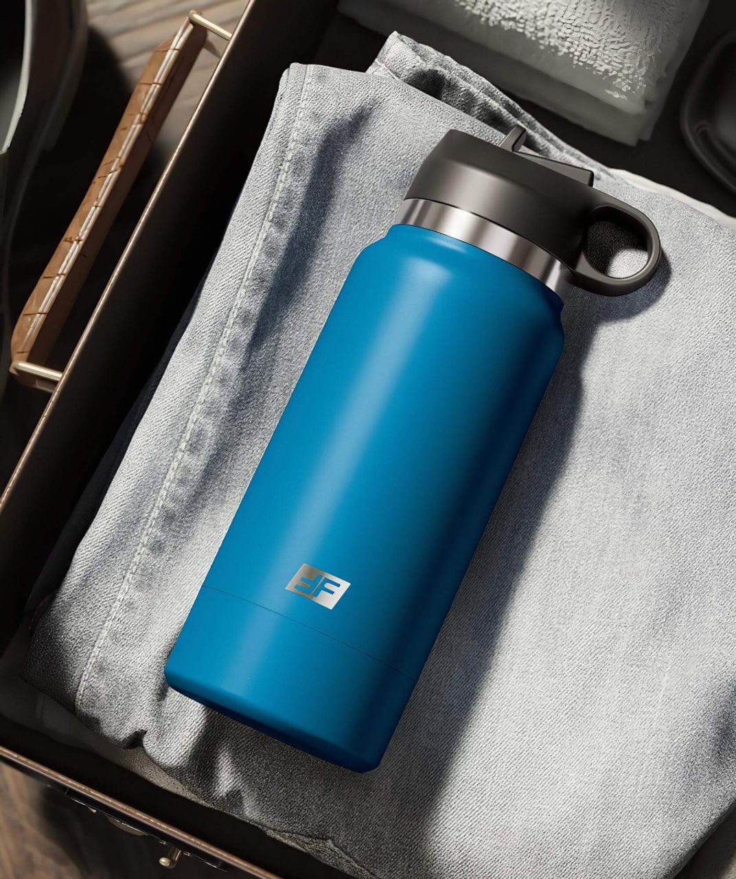 Fuck Flask Private Pleaser - műpunci kulacsban (kék-natúr) Fuck Flask Private Pleaser - műpunci kulacsban (kék-natúr)