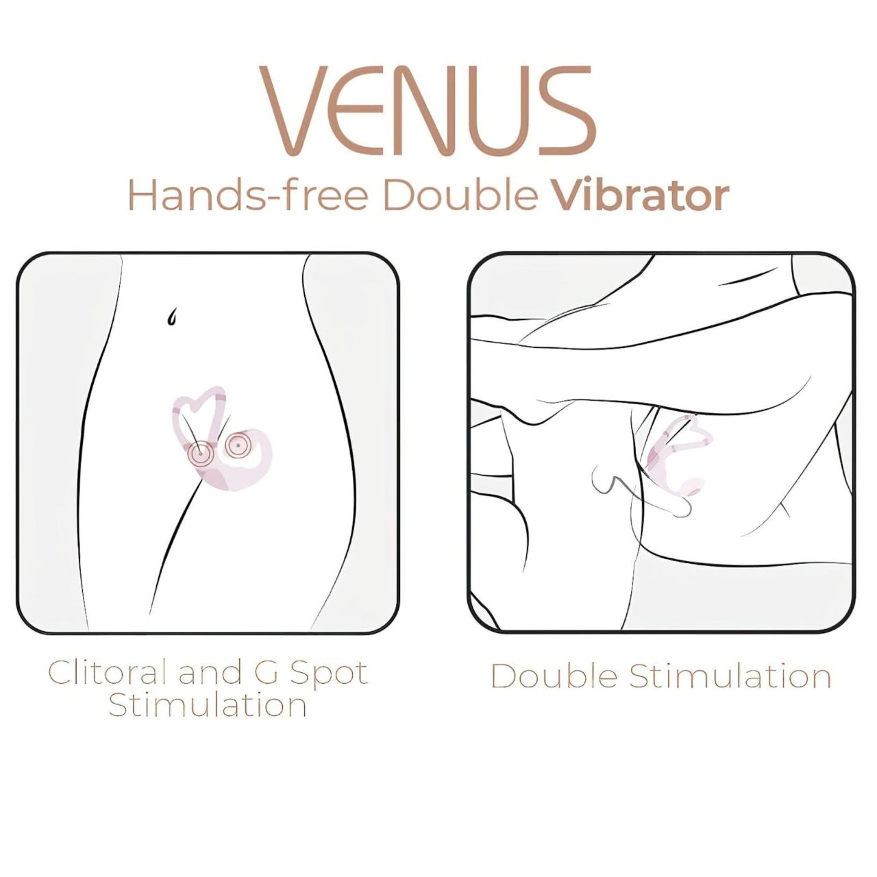 Adrien Lastic Venus - G-pont- és csikló vibrátor (pink)