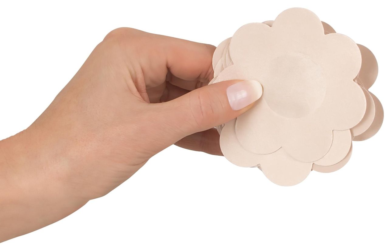 Cottelli Nipple Cover - virág mellbimbó tapasz - natúr (12db) Cottelli Nipple Cover - virág mellbimbó tapasz - natúr (12db)