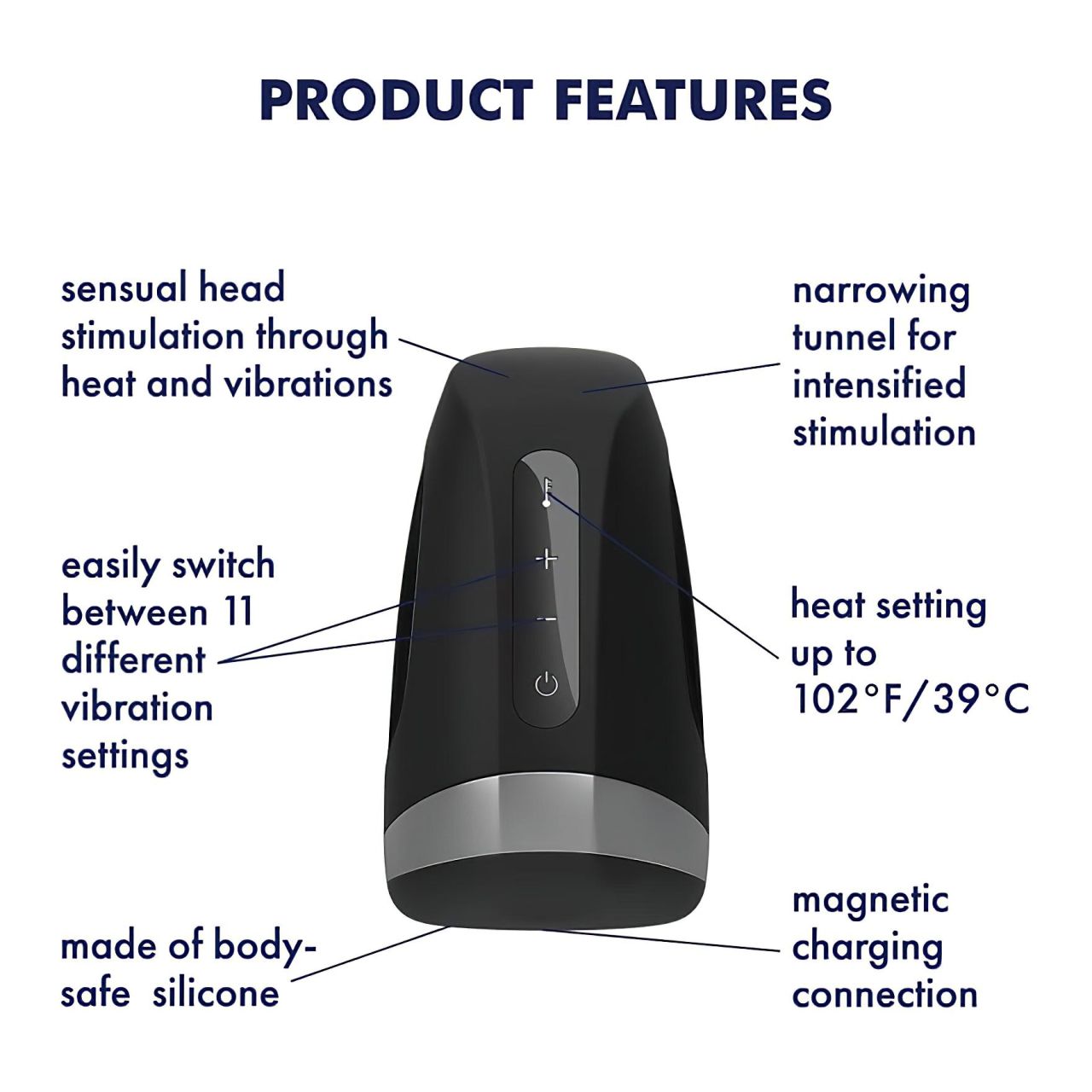 Satisfyer Men Heat Vibration - melegítő makkvibrátor (fekete) Satisfyer Men Heat Vibration - melegítő makkvibrátor (fekete)