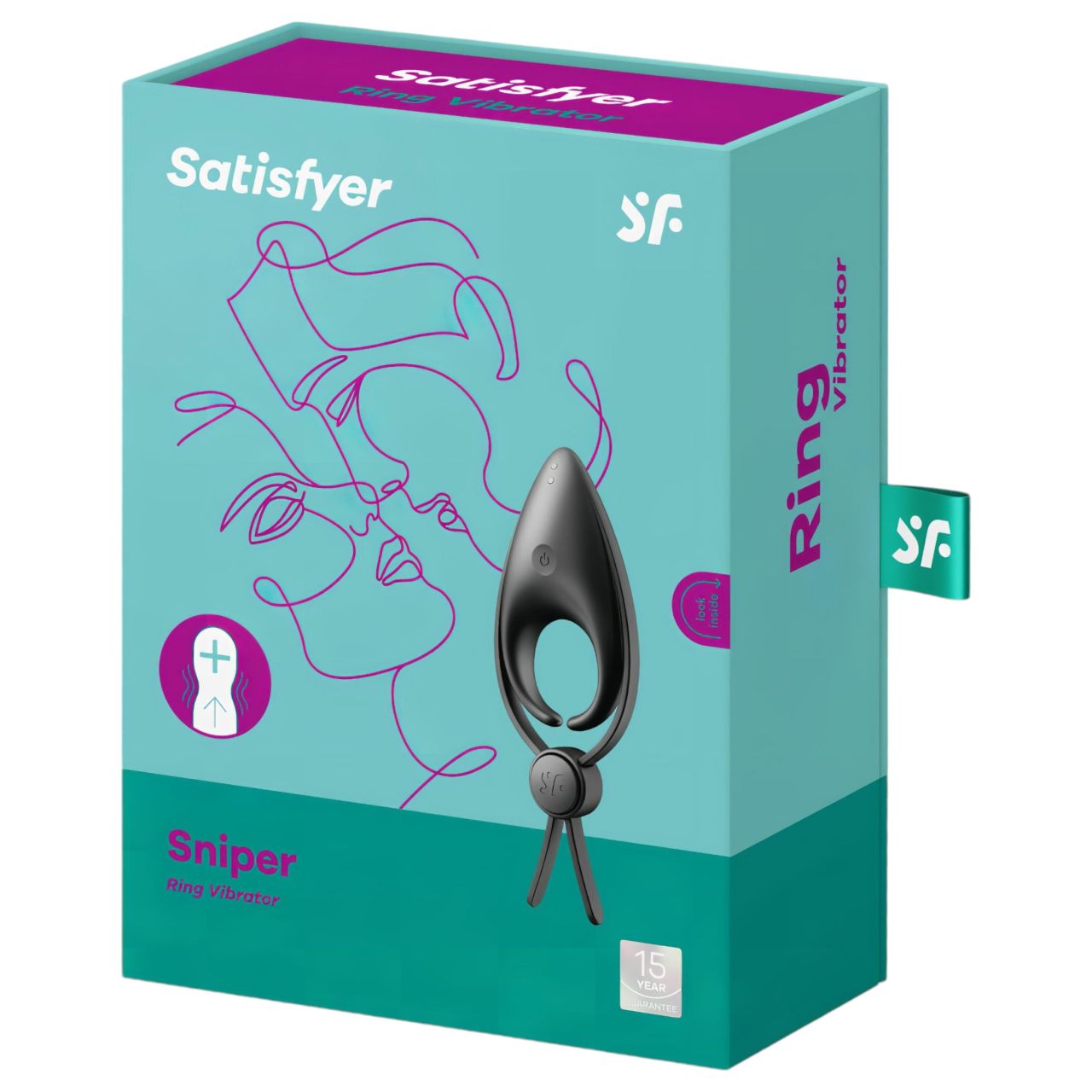Satisfyer Sniper - akkus, vibrációs péniszgyűrű (fekete) Satisfyer Sniper - akkus, vibrációs péniszgyűrű (fekete)