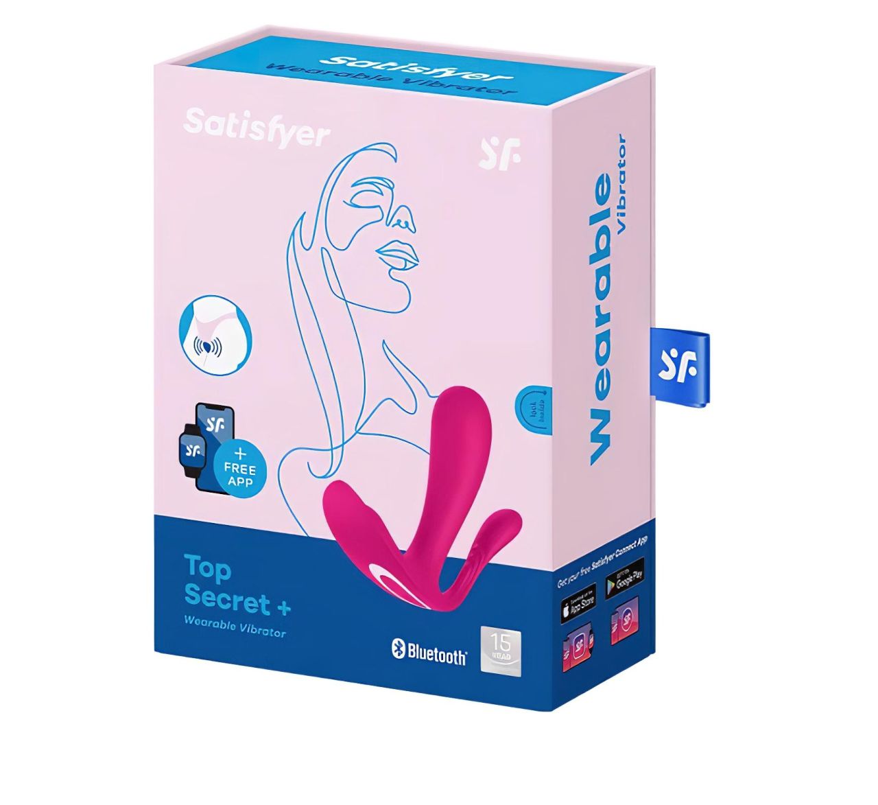 / Satisfyer Top Secret Plus - okos 3 ágú vibrátor (pink)