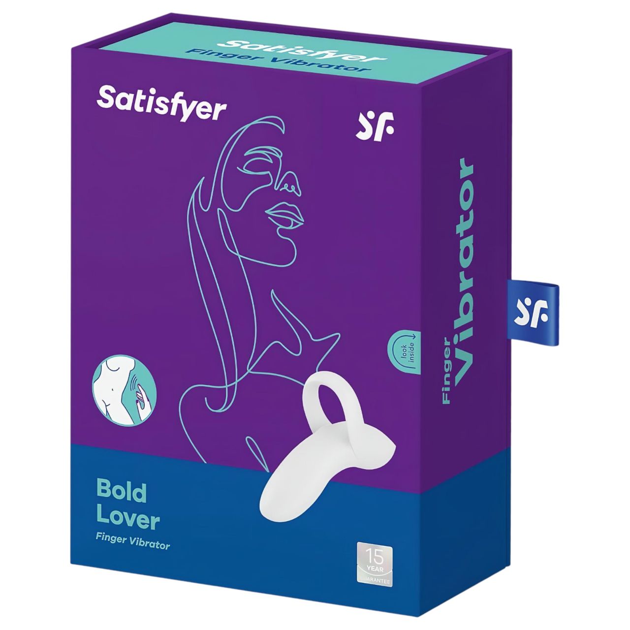 Satisfyer Bold Lover - akkus, vízálló ujj vibrátor (fehér) Satisfyer Bold Lover - akkus, vízálló ujj vibrátor (fehér)