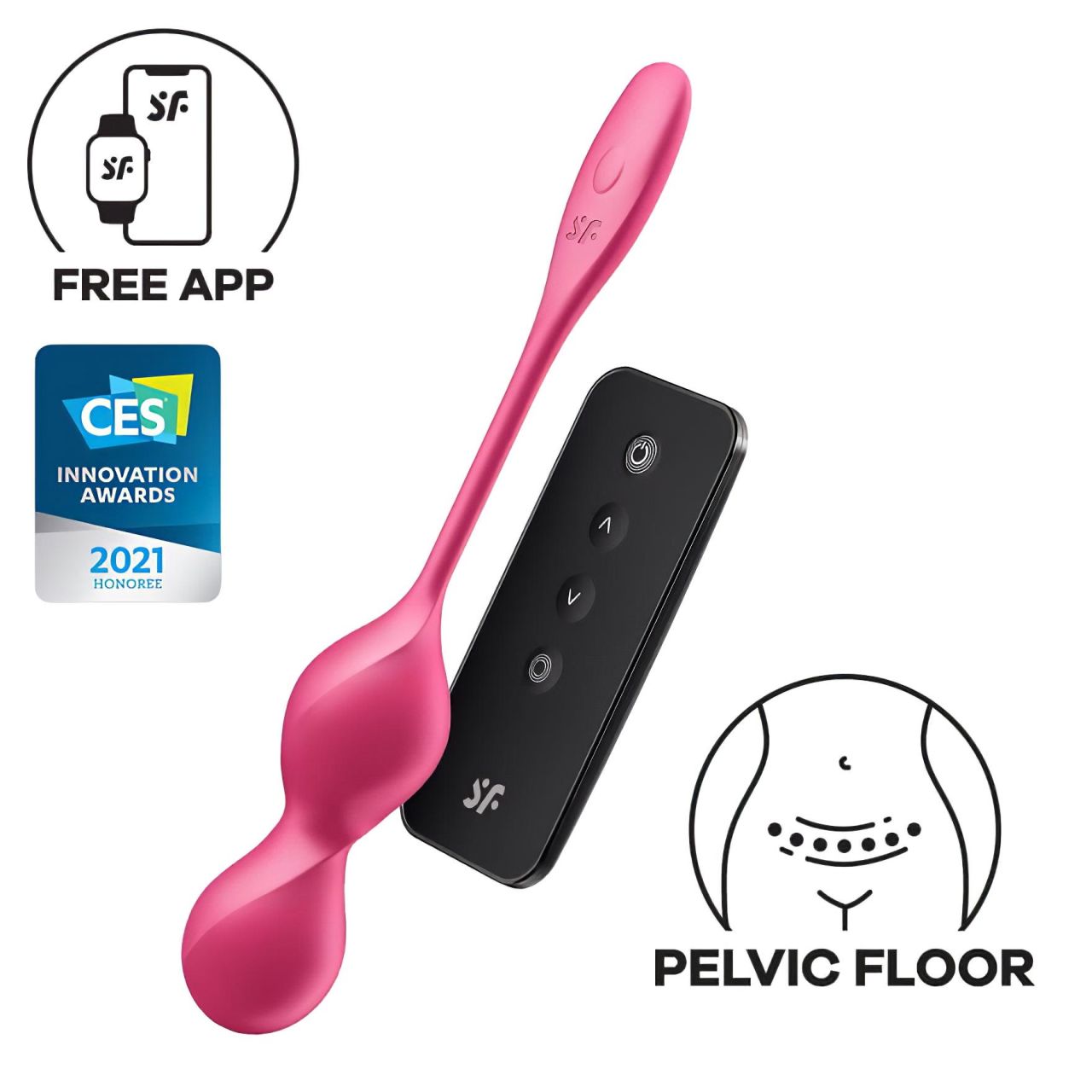 Satisfyer Love Birds 2 - okos, vibrációs gésagolyó (pink) Satisfyer Love Birds 2 - okos, vibrációs gésagolyó (pink)