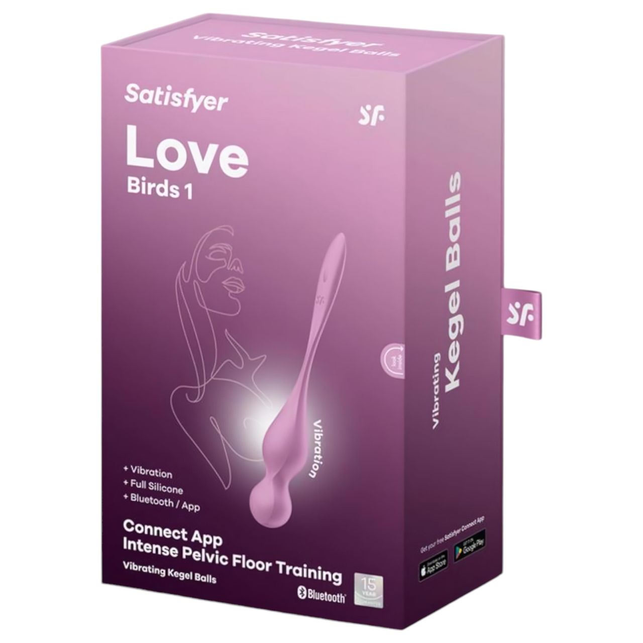 Satisfyer Love Birds 1 - App-vezérelt vibrációs gésagolyó (pink) Satisfyer Love Birds 1 - App-vezérelt vibrációs gésagolyó (pink)