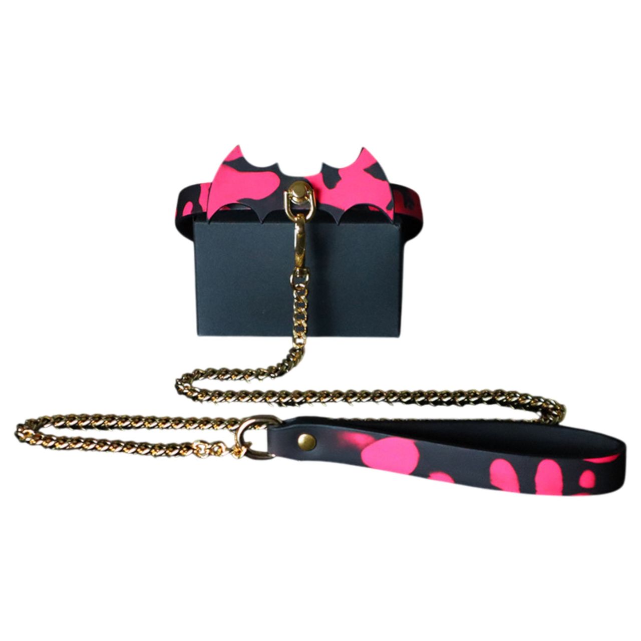 Hőre színt váltó nyakörv pórázzal (fekete) Hőre színt váltó nyakörv pórázzal (fekete)