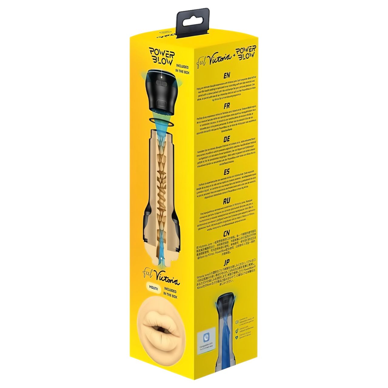 Kiiroo PowerBlow + Victoria June száj maszturbátor (fekete) Kiiroo PowerBlow + Victoria June száj maszturbátor (fekete)