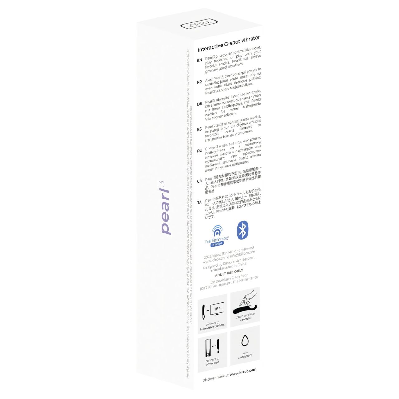 Kiiroo Pearl 3 - interaktív G-pont vibrátor (lila) Kiiroo Pearl 3 - interaktív G-pont vibrátor (lila)