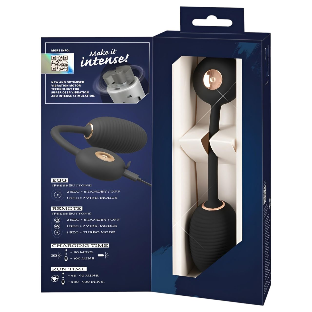 You2Toys Intense RC - vibrációs tojás (fekete) You2Toys Intense RC - vibrációs tojás (fekete)