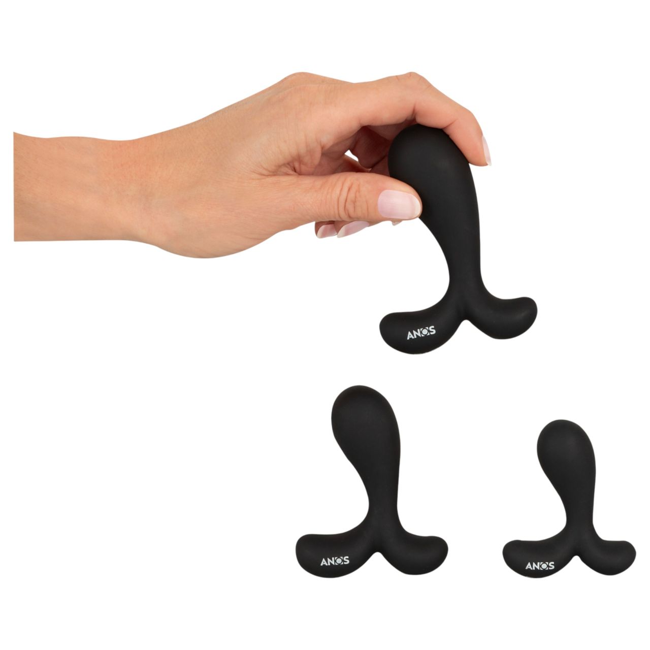 ANOS - anál tréning plug szett (fekete) ANOS - anál tréning plug szett (fekete)