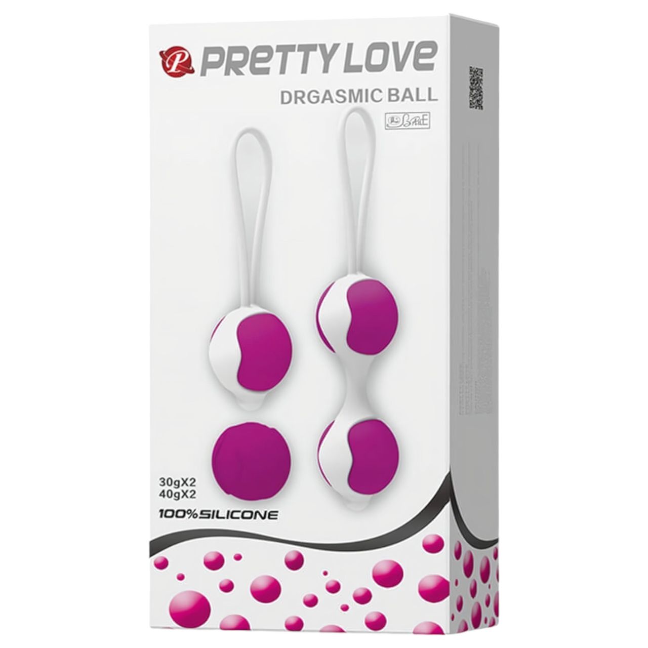 Pretty Love Orgasmic - variálható gésagolyó szett (fehér-lila) Pretty Love Orgasmic - variálható gésagolyó szett (fehér-lila)