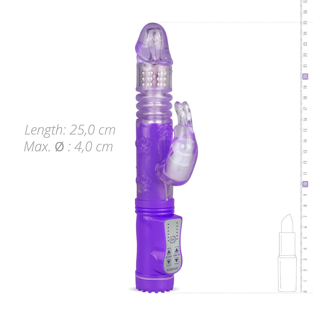 Easytoys Bunny - lökő-forgó vibrátor (lila) Easytoys Bunny - lökő-forgó vibrátor (lila)