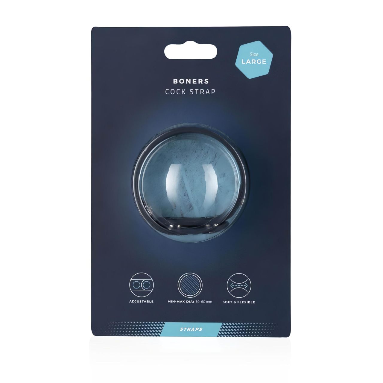 Boners Cock Straps L - állítható péniszgyűrű (szürke) Boners Cock Straps L - állítható péniszgyűrű (szürke)