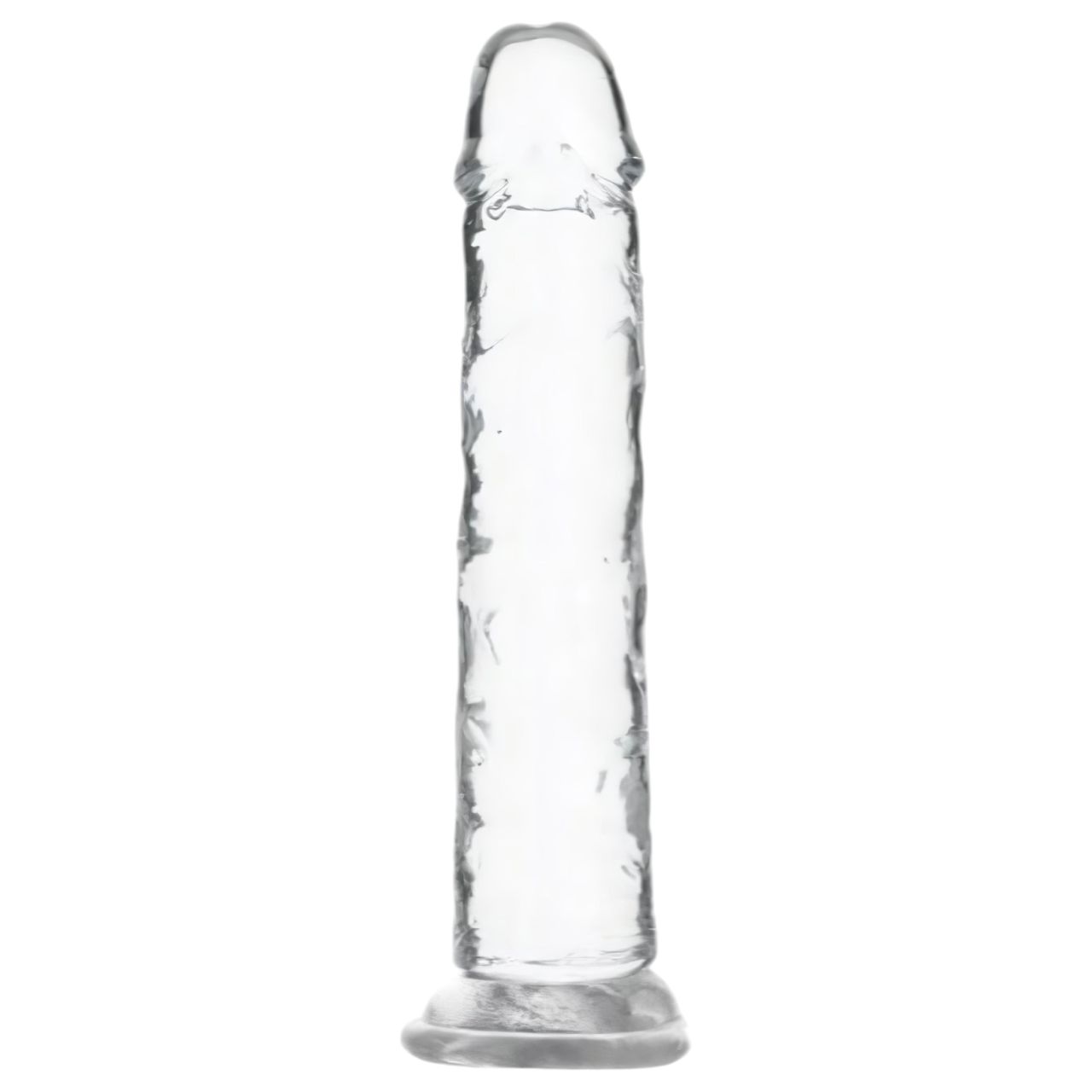 Addiction Crystal - tapadókorongos dildó (átlátszó) - 18cm Addiction Crystal - tapadókorongos dildó (átlátszó) - 18cm