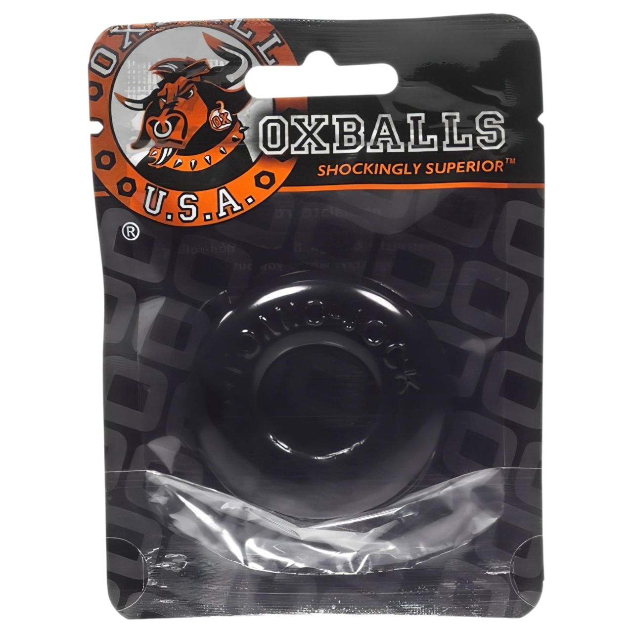 OXBALLS Donuts - extra erős péniszgyűrű (fekete)