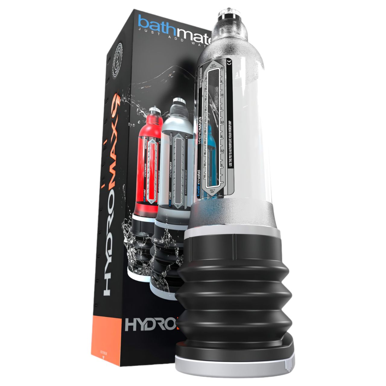 Bathmate Hydromax9 - hidraulikus péniszpumpa (átlátszó)