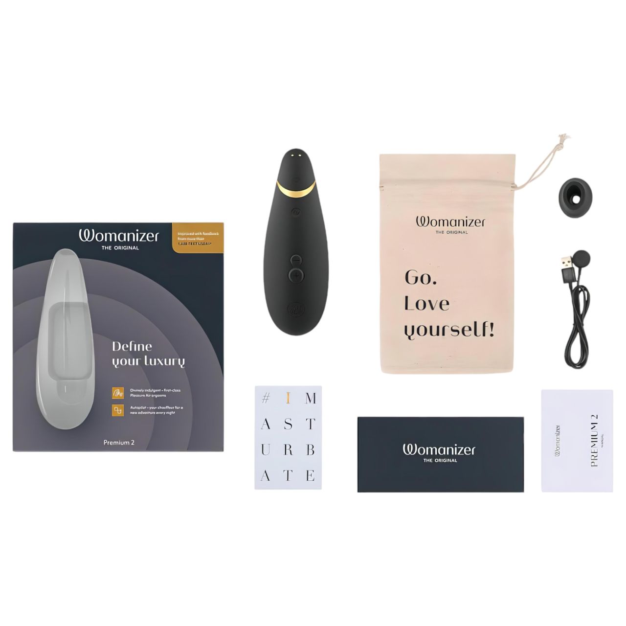Womanizer Premium 2 - léghullámos csiklóizgató (fekete) Womanizer Premium 2 - léghullámos csiklóizgató (fekete)