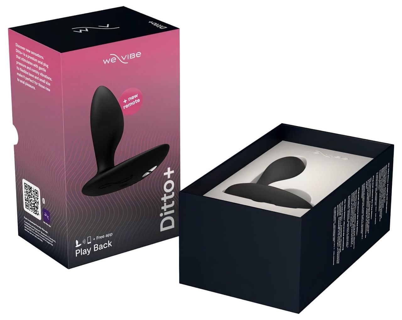 We-Vibe Ditto+ - App-vezérelt análvibrátor (fekete) We-Vibe Ditto+ - App-vezérelt análvibrátor (fekete)