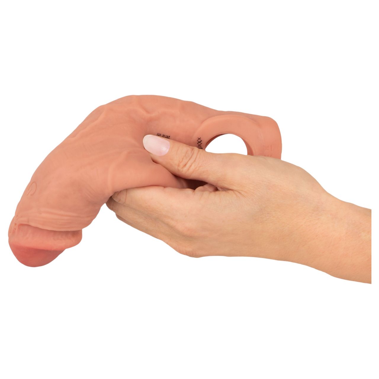 Realistixxx - rádiós vibrációs péniszköpeny - natúr (20cm) Realistixxx - rádiós vibrációs péniszköpeny - natúr (20cm)