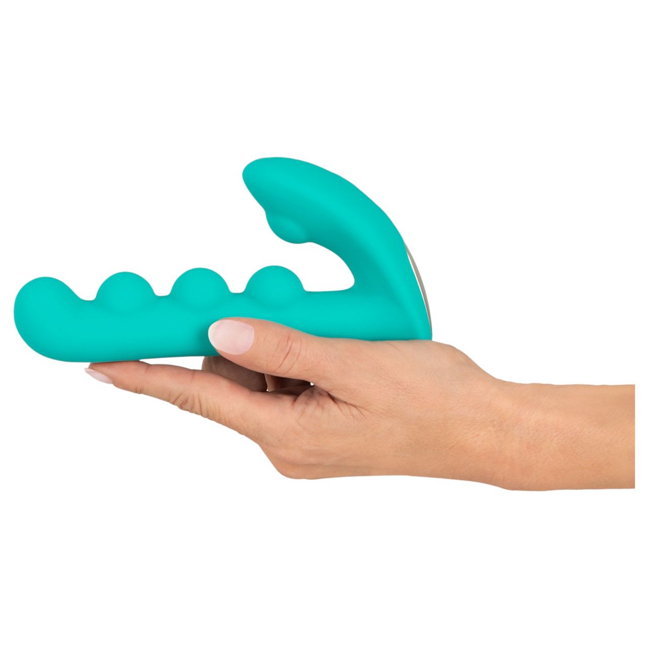 Beau Coeur Sylora - gyöngyös 2in1 vibrátor (zöld) Beau Coeur Sylora - gyöngyös 2in1 vibrátor (zöld)