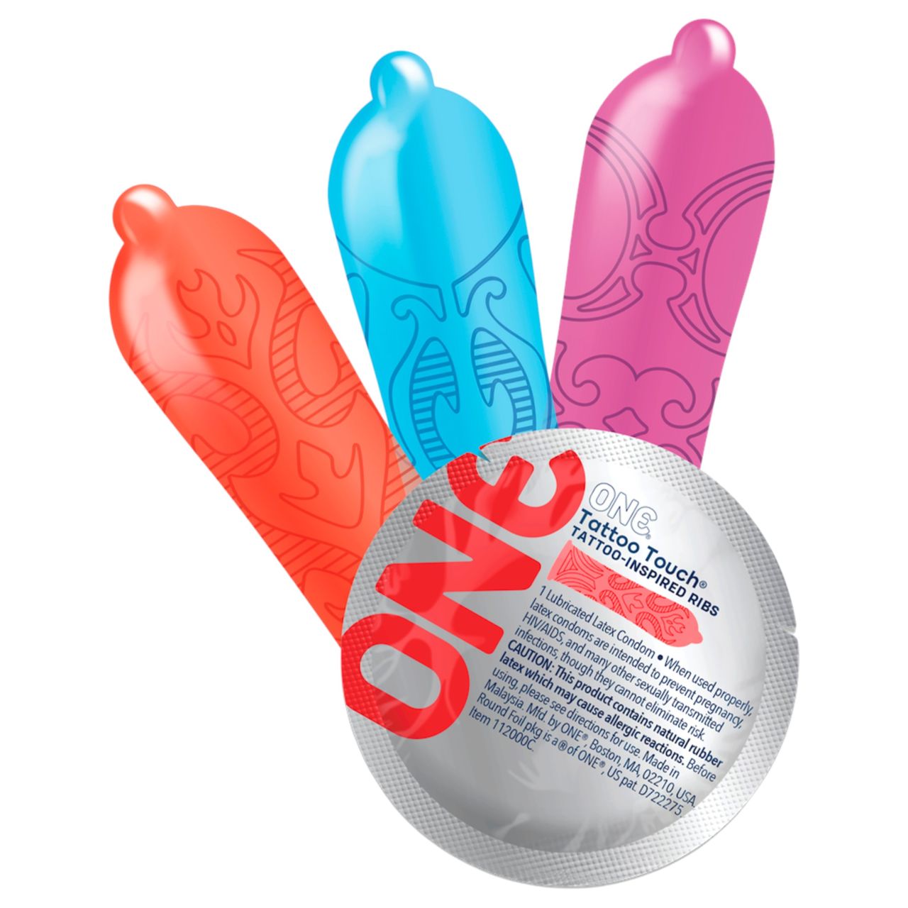 ONE Tattoo Touch - tetkó mintás óvszer (12db) ONE Tattoo Touch - tetkó mintás óvszer (12db)