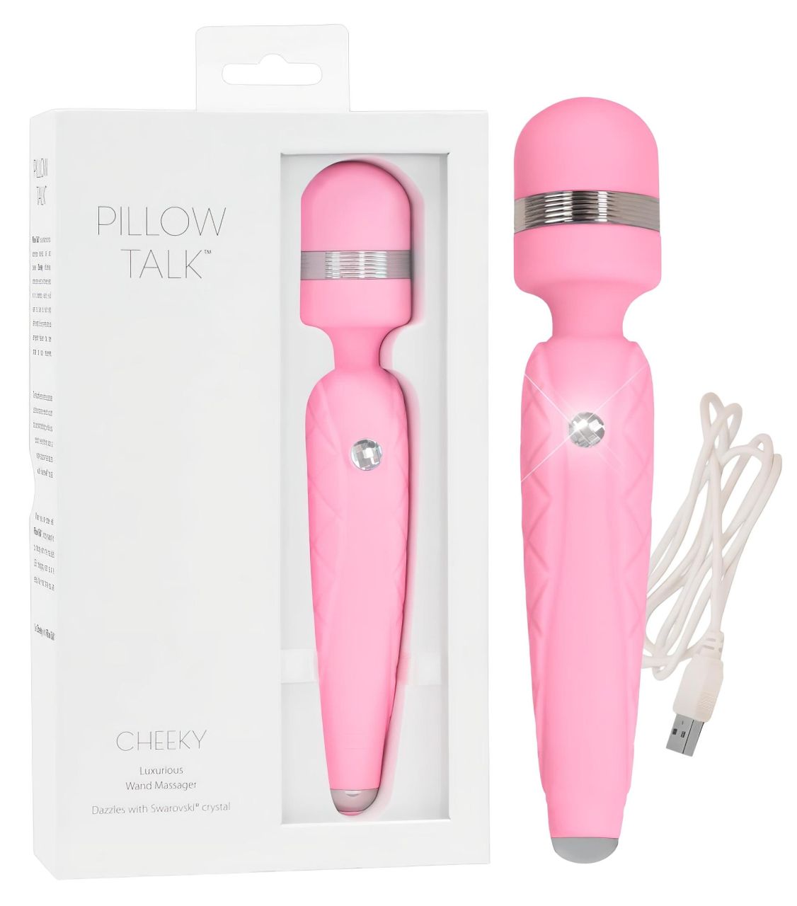 Pillow Talk Cheeky Wand - akkus masszírozó vibrátor (pink) Pillow Talk Cheeky Wand - akkus masszírozó vibrátor (pink)