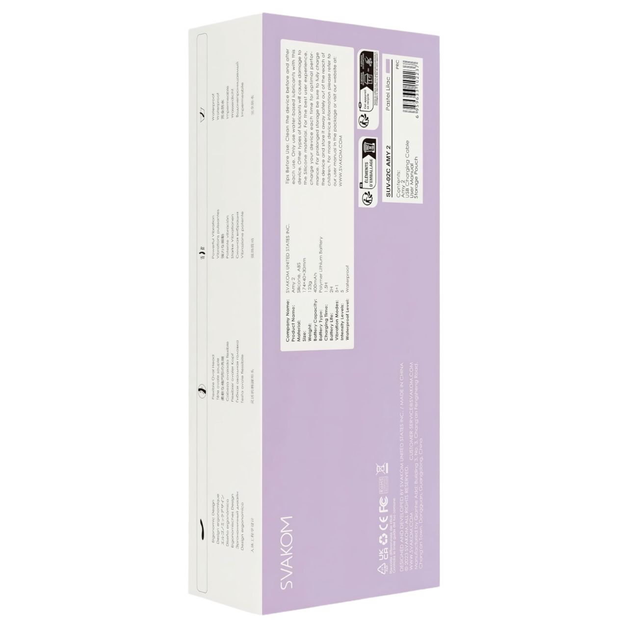 Svakom Amy 2 - akkus, vízálló G-pont vibrátor (lila) Svakom Amy 2 - akkus, vízálló G-pont vibrátor (lila)