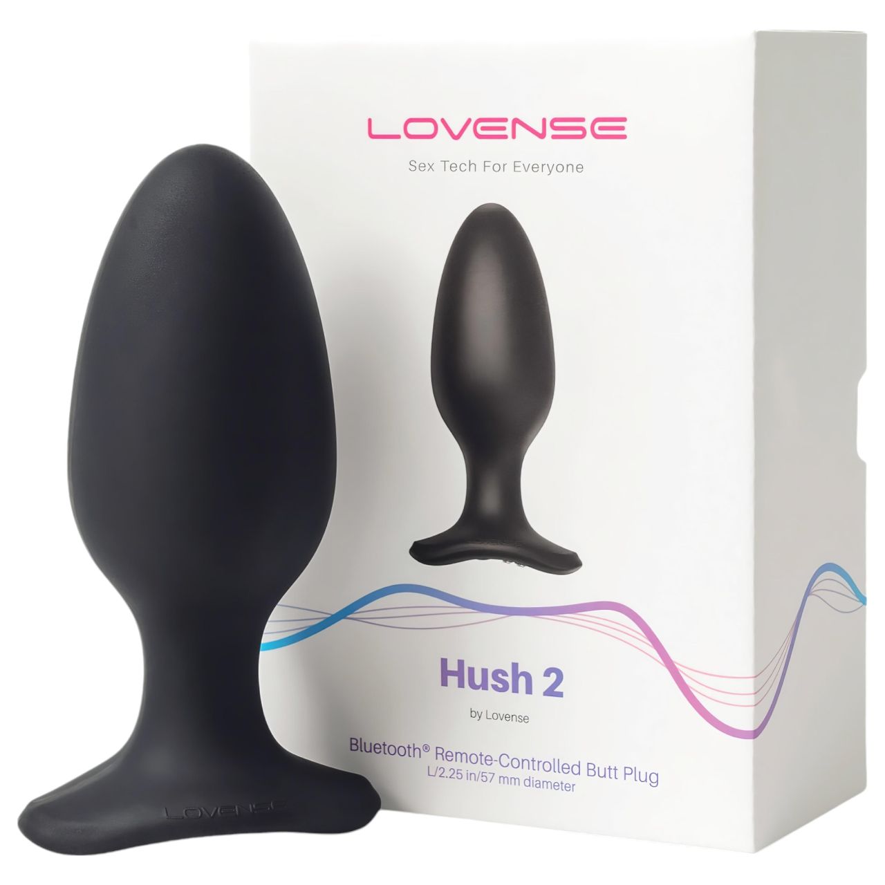 LOVENSE Hush 2 L - akkus kis anál vibrátor (57mm) - fekete LOVENSE Hush 2 L - akkus kis anál vibrátor (57mm) - fekete