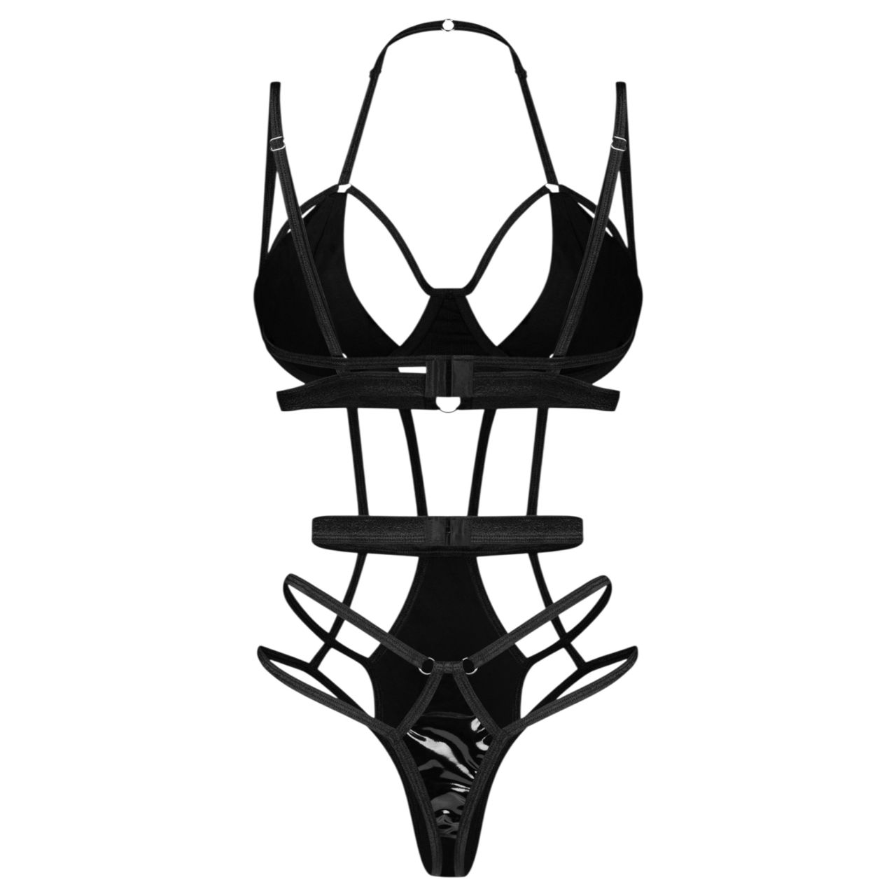 Obsessive Keira - pántos body (fekete) Obsessive Keira - pántos body (fekete)