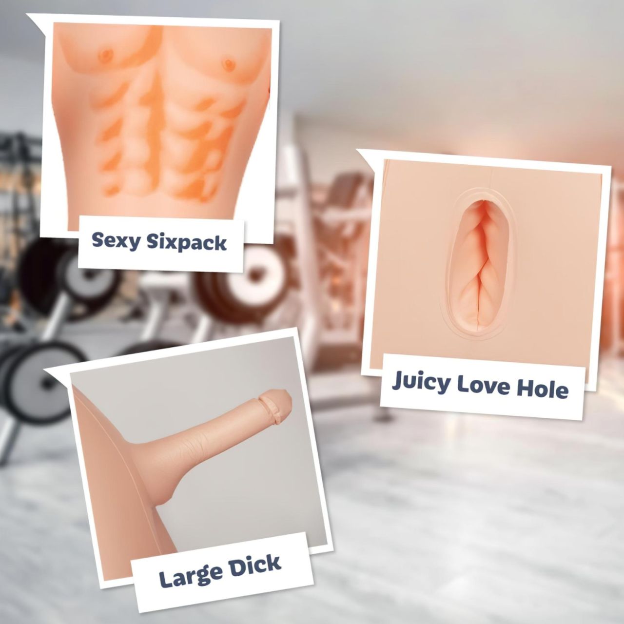 AirDoll David Blowme - felfújható gumiférfi (natúr) AirDoll David Blowme - felfújható gumiférfi (natúr)