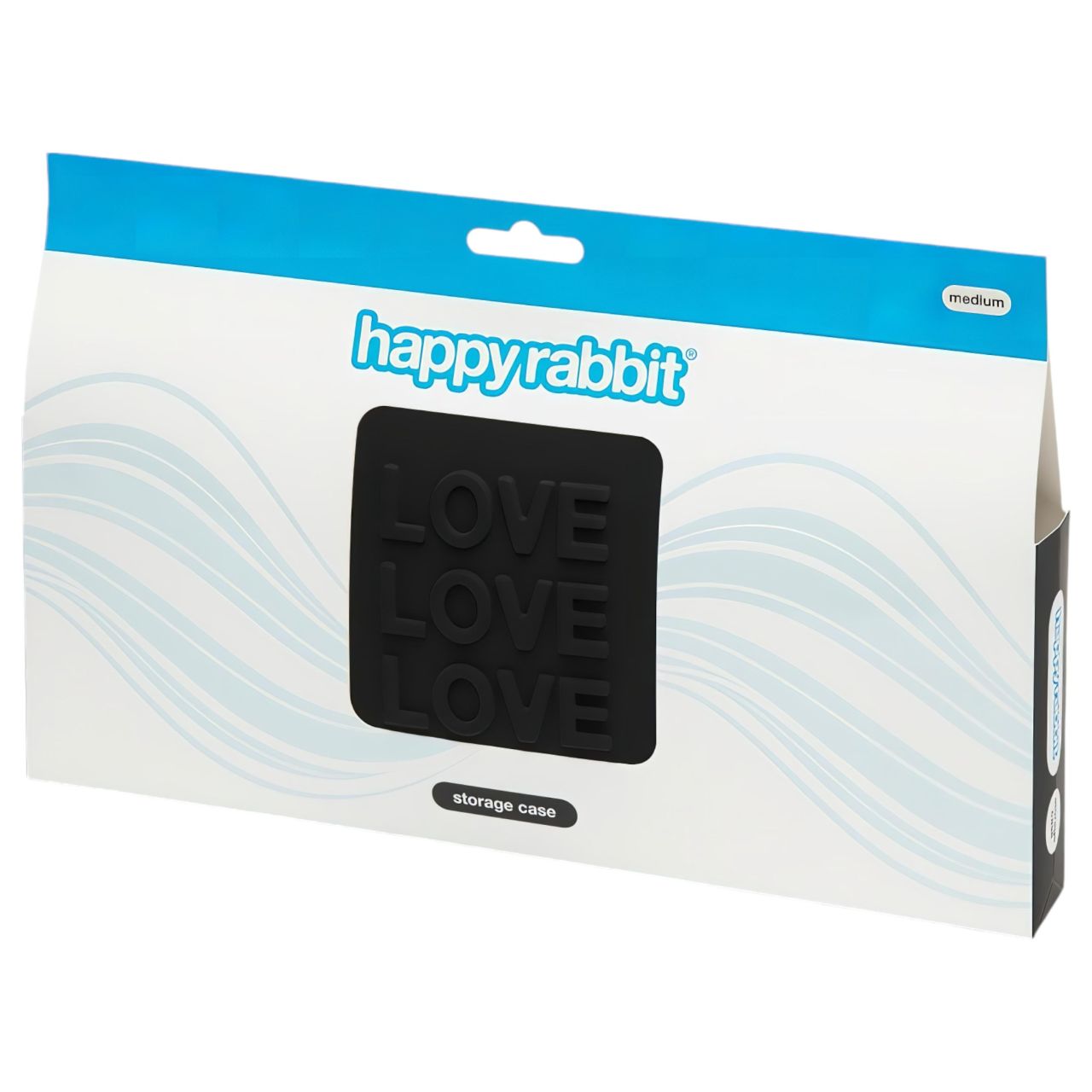 Happyrabbit - szex-játék neszeszer (fekete) - közepes Happyrabbit - szex-játék neszeszer (fekete) - közepes