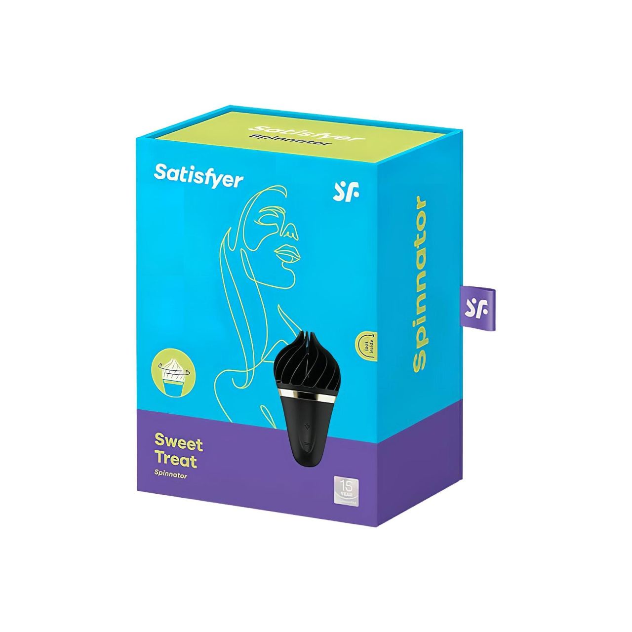 Satisfyer Sweet Treat - akkus, forgó csikló vibrátor (fekete) Satisfyer Sweet Treat - akkus, forgó csikló vibrátor (fekete)