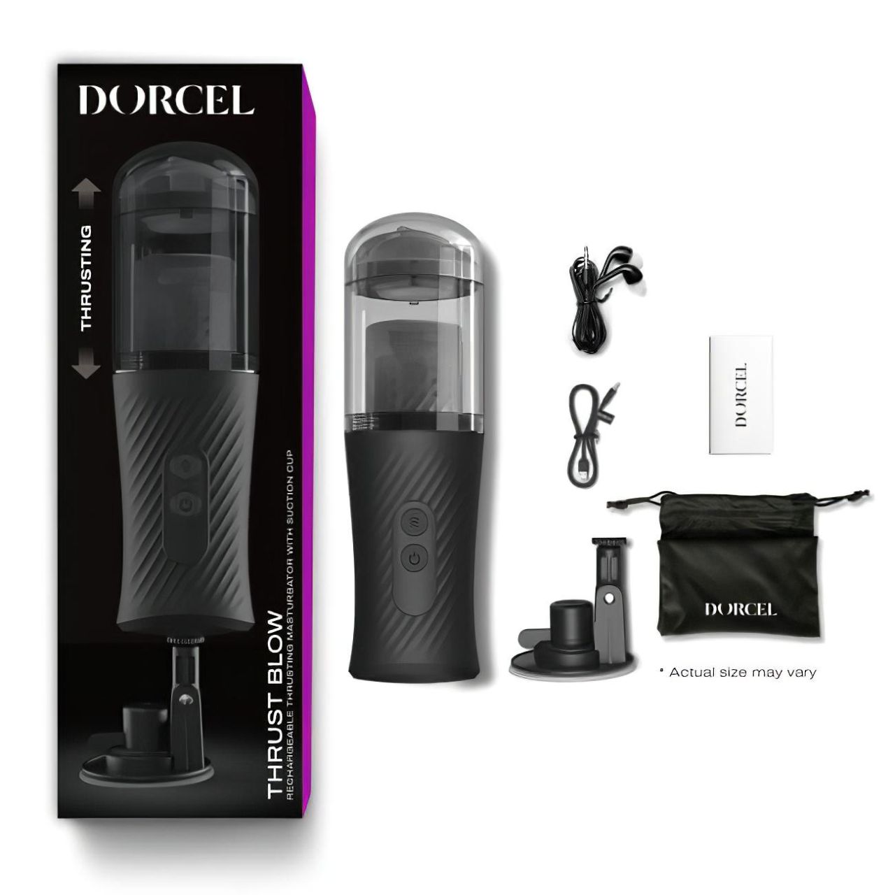 Dorcel Thrust Blow - akkus, lökő maszturbátor (fekete) Dorcel Thrust Blow - akkus, lökő maszturbátor (fekete)
