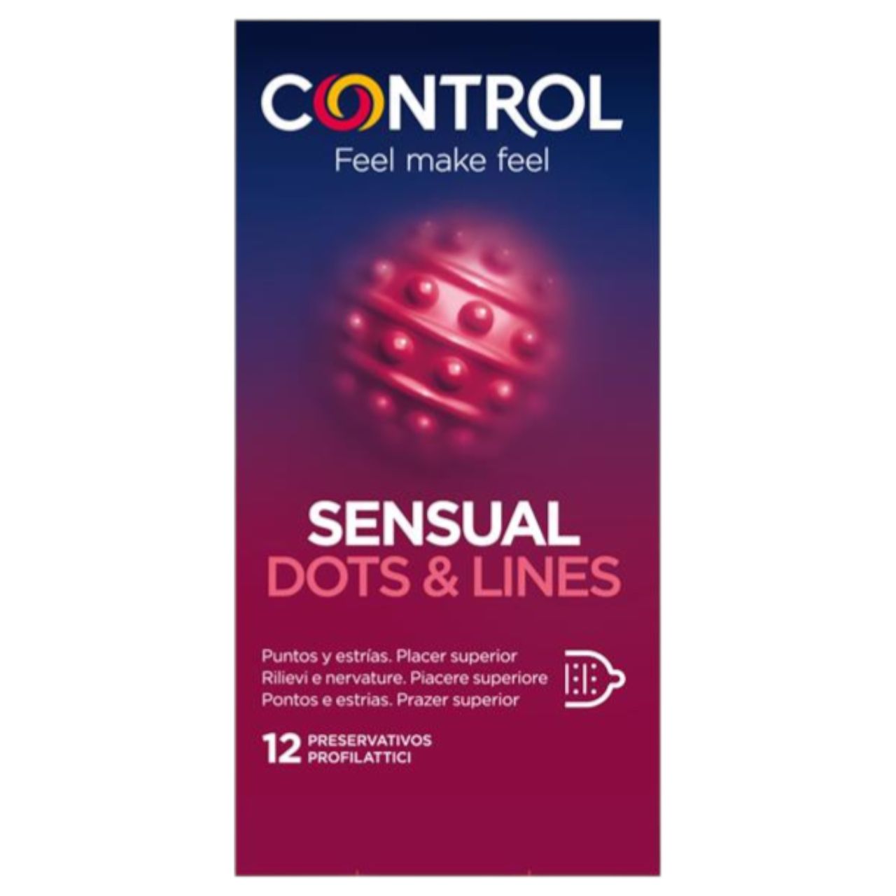 Control - bordázott, pontozott óvszer (12db) Control - bordázott, pontozott óvszer (12db)