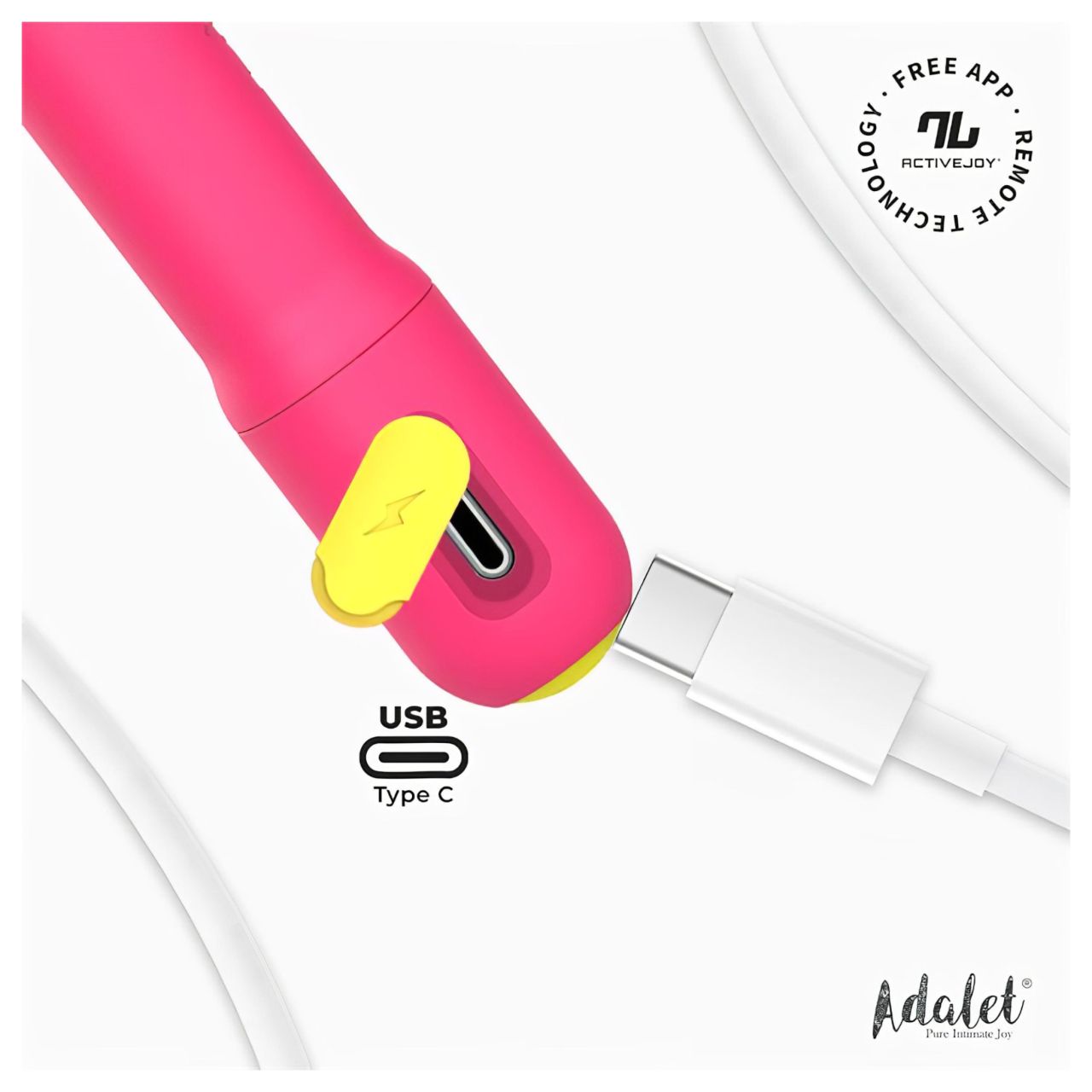 Adalet Gently - okos G-pont és prosztata vibrátor (pink) Adalet Gently - okos G-pont és prosztata vibrátor (pink)