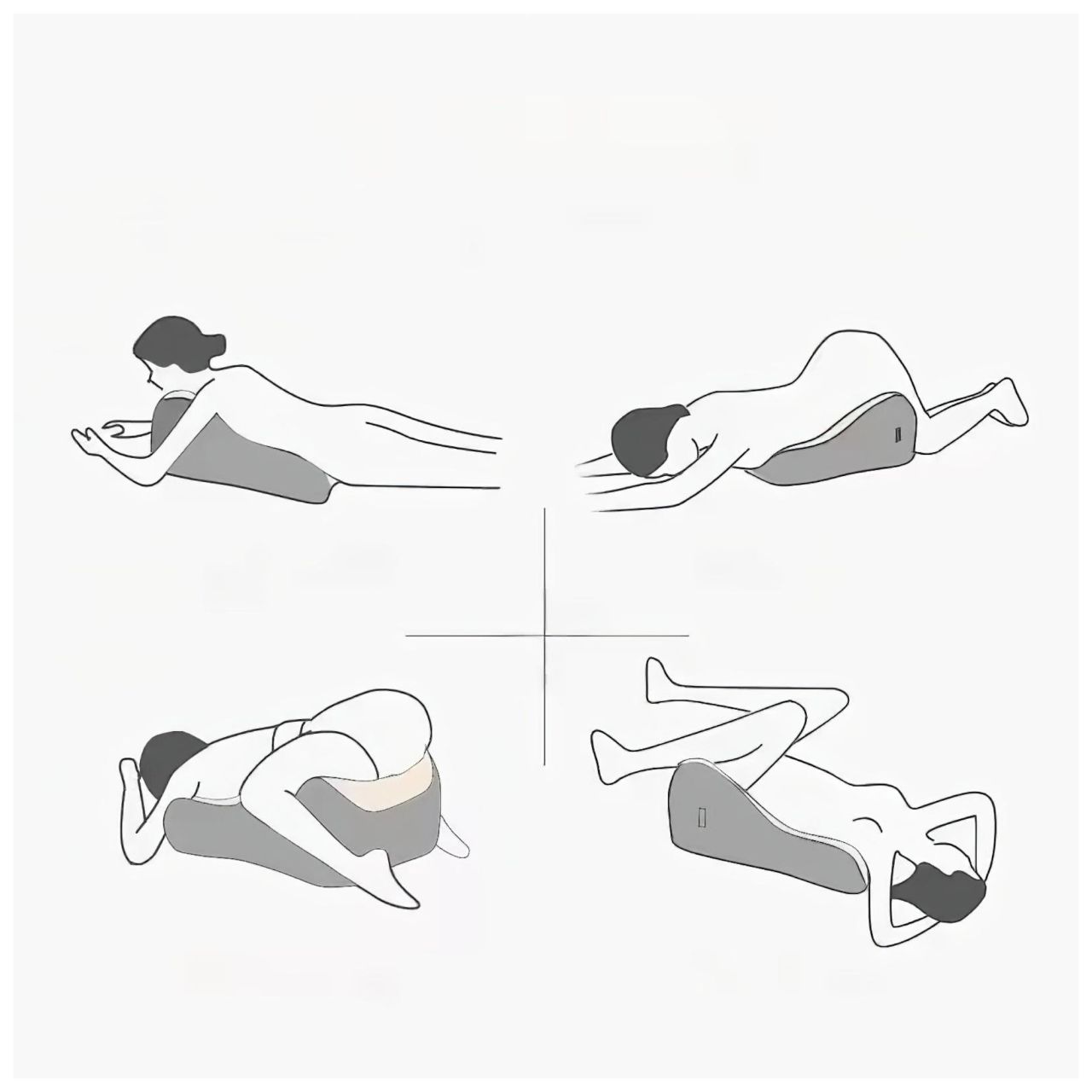 Magic Pillow - Memóriahabos párna dildótartóval (szürke) Magic Pillow - Memóriahabos párna dildótartóval (szürke)