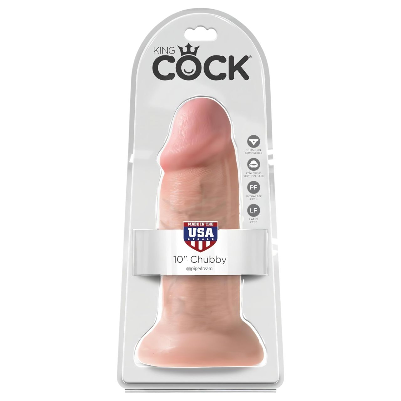 King Cock 10 dildó (25cm) - natúr King Cock 10 dildó (25cm) - natúr