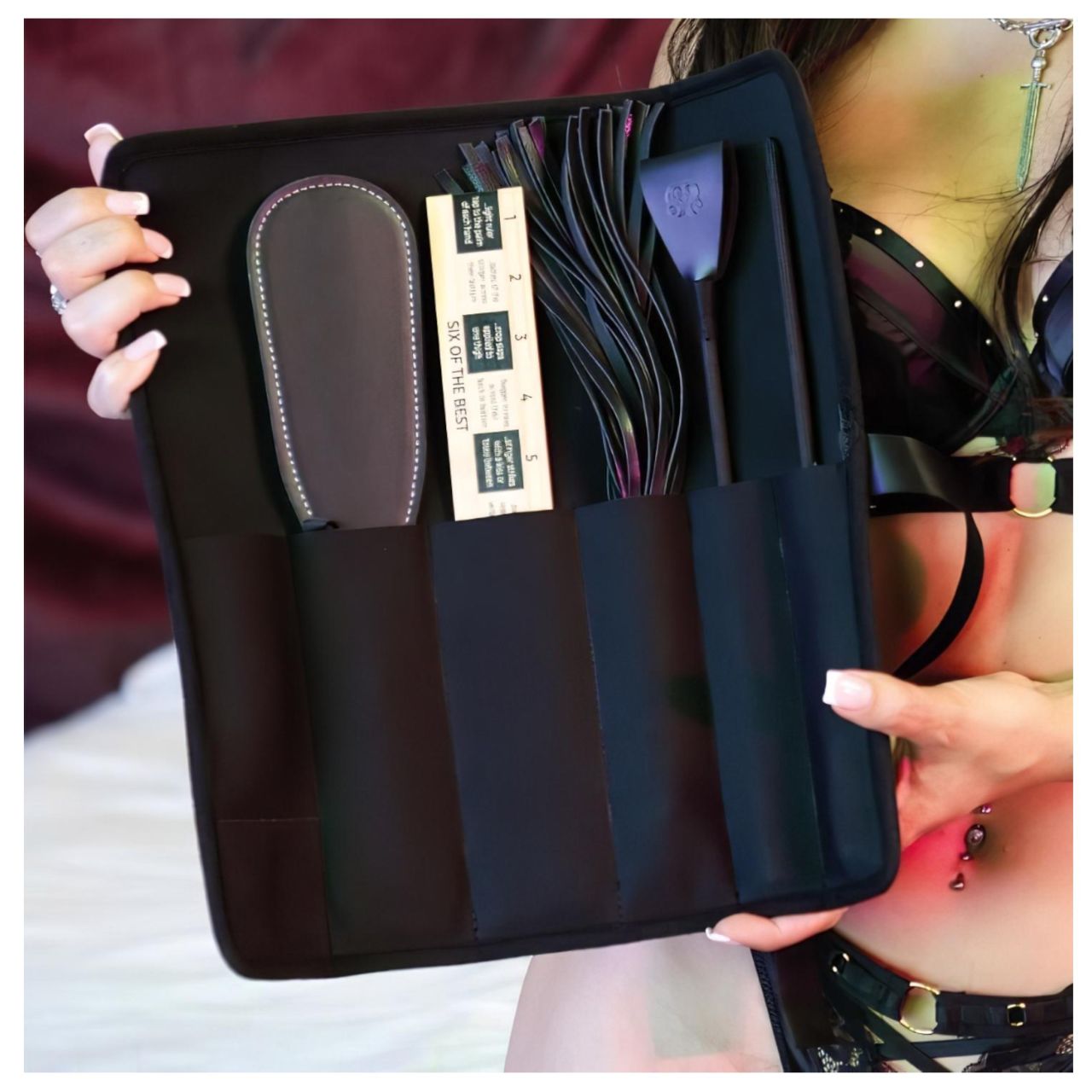 Sei Mio - büntetőeszköz készlet - 5 részes (fekete) Sei Mio - büntetőeszköz készlet - 5 részes (fekete)